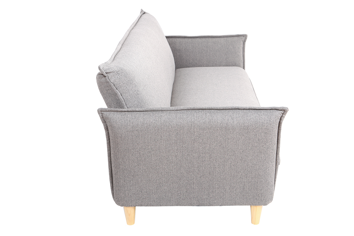 Canap� scandinave convertible tissu gris WEEKEND