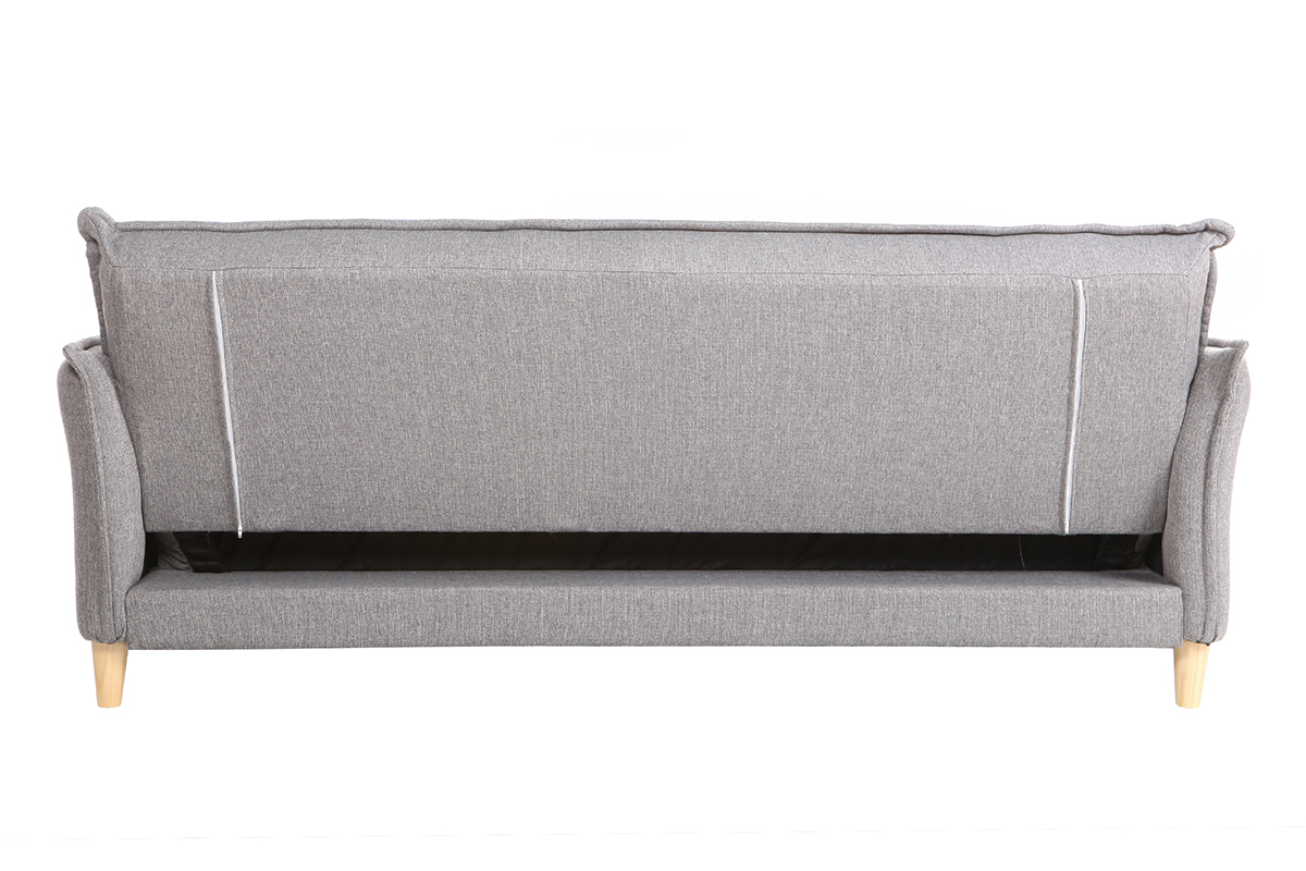 Canap� scandinave convertible tissu gris WEEKEND