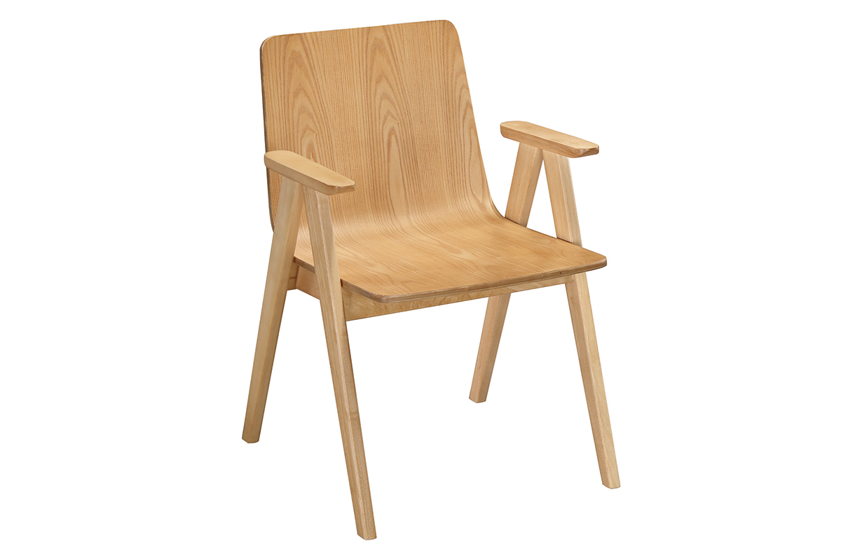 Chaises design scandinave ch�ne (lot de 2) DANA