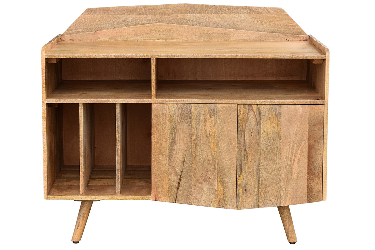 Meuble vinyle en bois manguier massif L105 cm MATAHARI