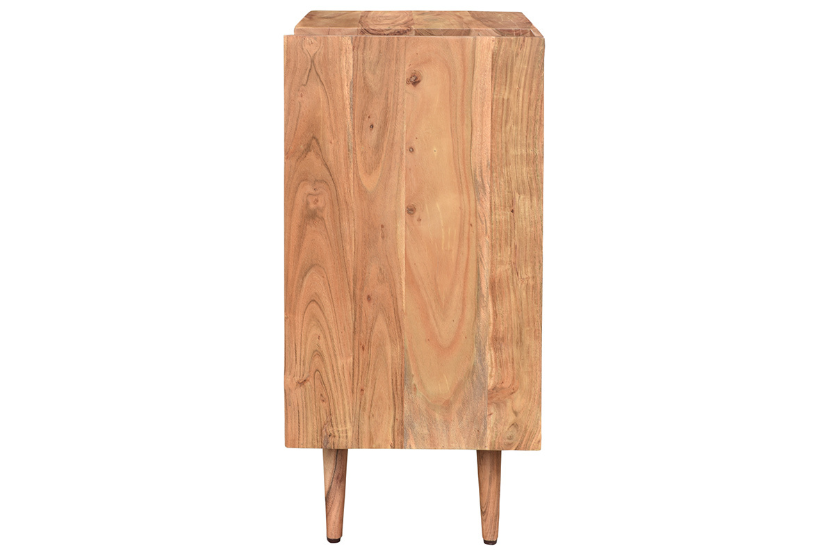Meuble vinyle en bois massif L65 cm VIRGILE