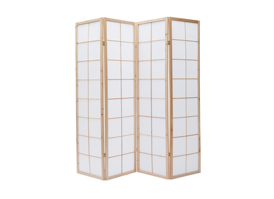 Paravent japonais en bois et papier de riz L176 cm IKUYO