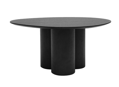 Table basse design bois noir L78 cm HOLLEN