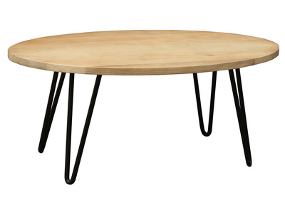 Table basse ovale bois manguier massif  L100 cm VIBES