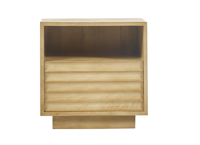 Table de chevet avec tiroir en bois manguier massif MATCHA