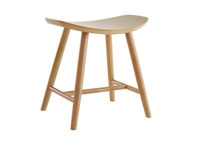 Tabouret bas bois clair H46.5 DEMORY